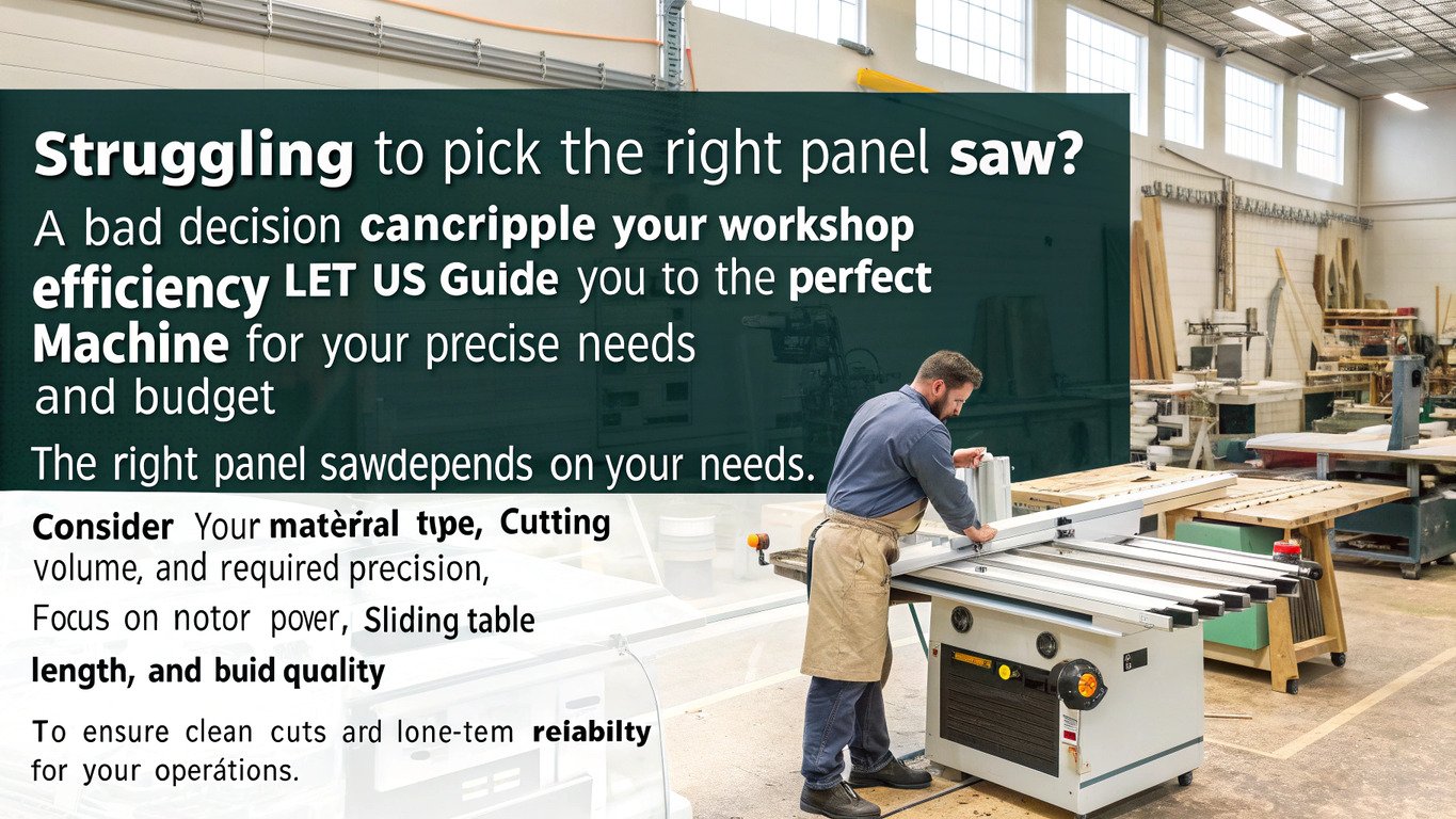A high-quality panel saw in a modern workshop
